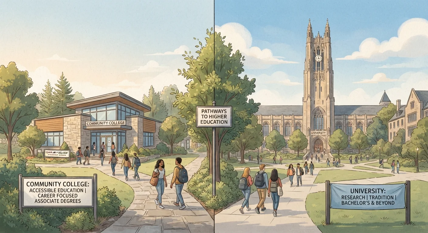 Community College vs. Four-Year University: Mapping the Real Tradeoffs