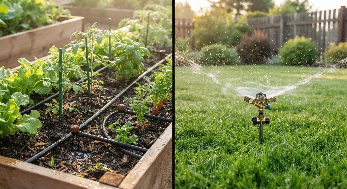 Drip Irrigation vs. Sprinkler Systems: Water-Use Trade-Offs for Home Gardens