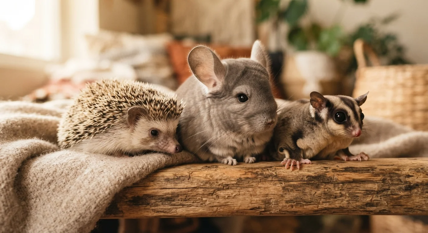 Exotic Pets for Beginners: An Honest Look at Hedgehogs, Chinchillas, and Sugar Gliders