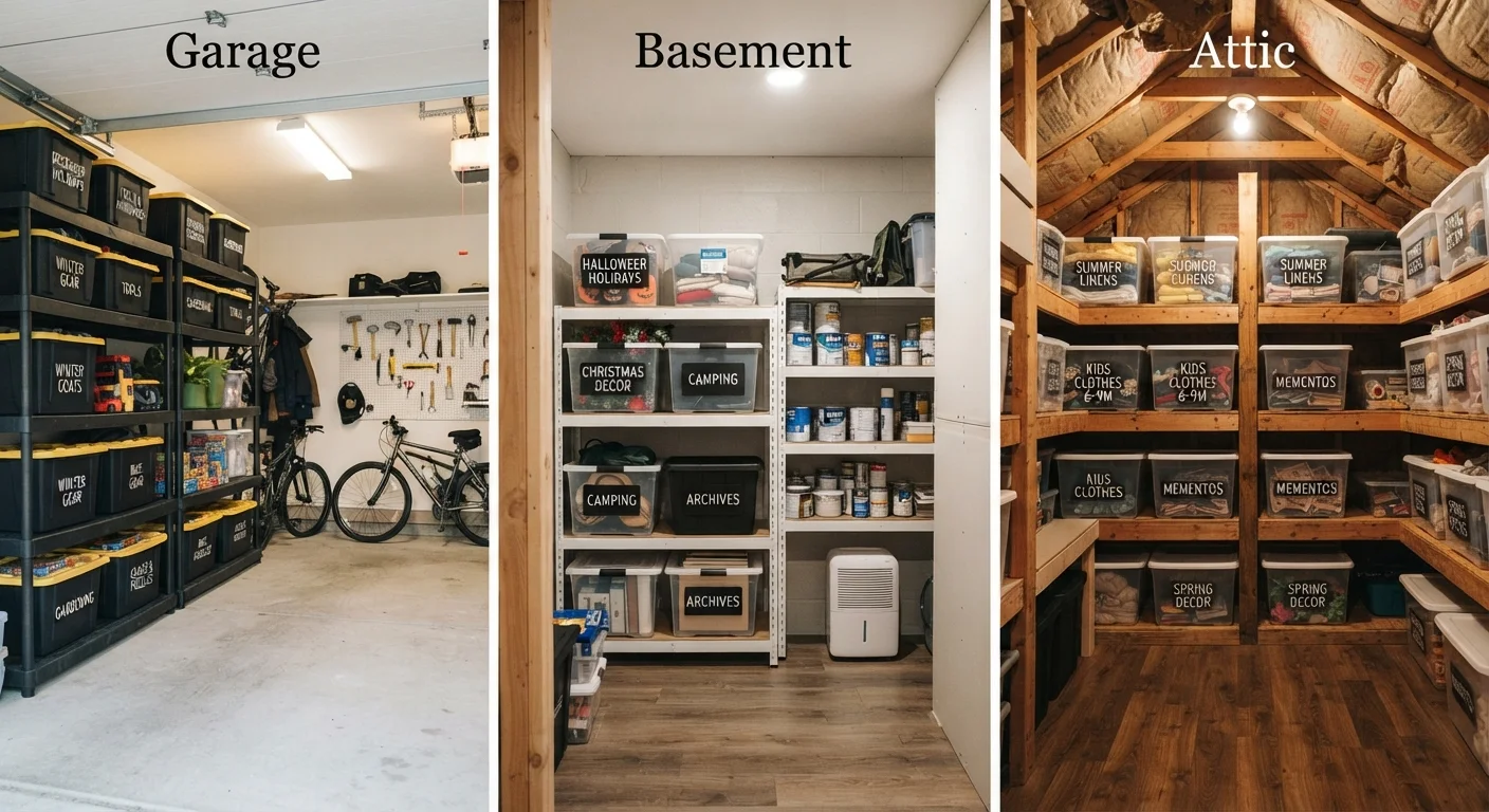 Garage, Basement, or Attic: Where Should Seasonal Items Actually Live?