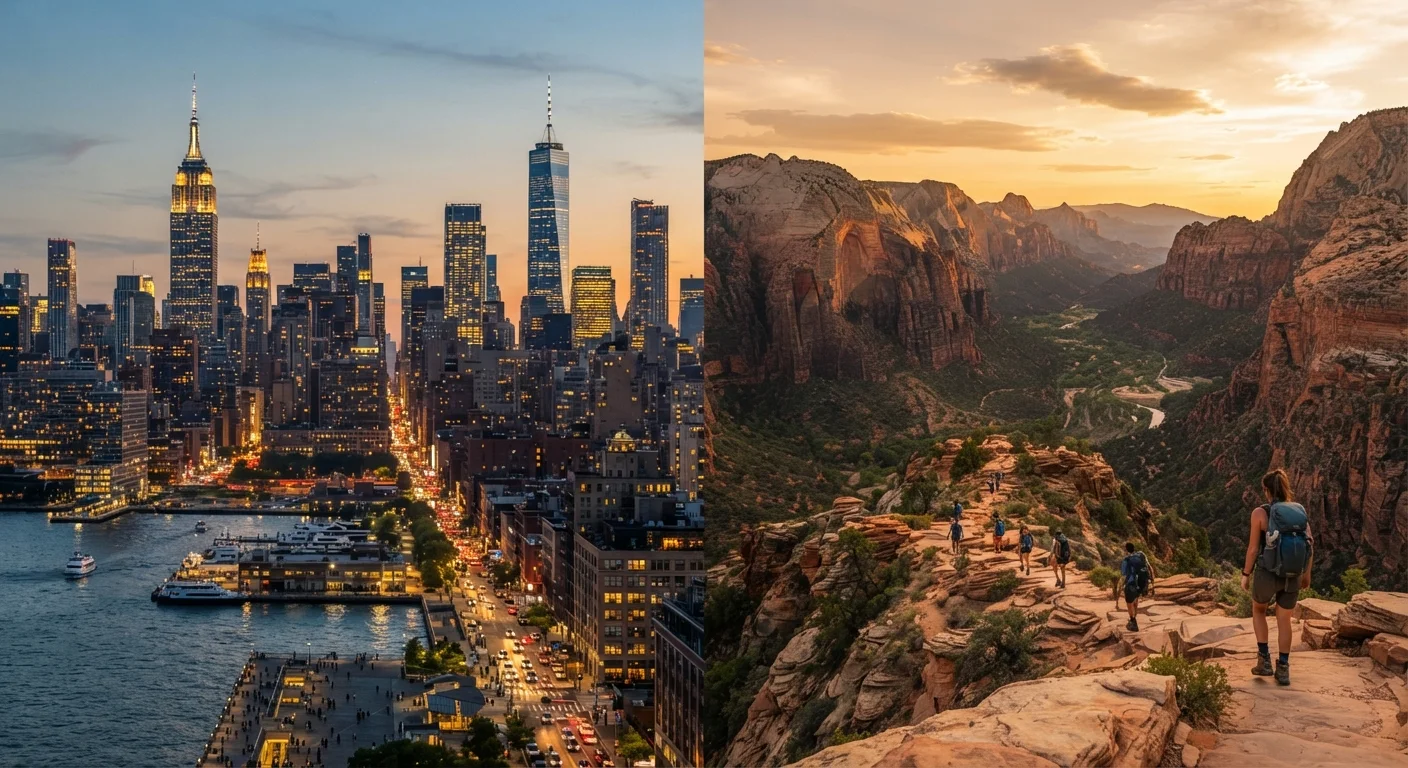 US City Break vs. National Park Trip: How to Think Through the Decision